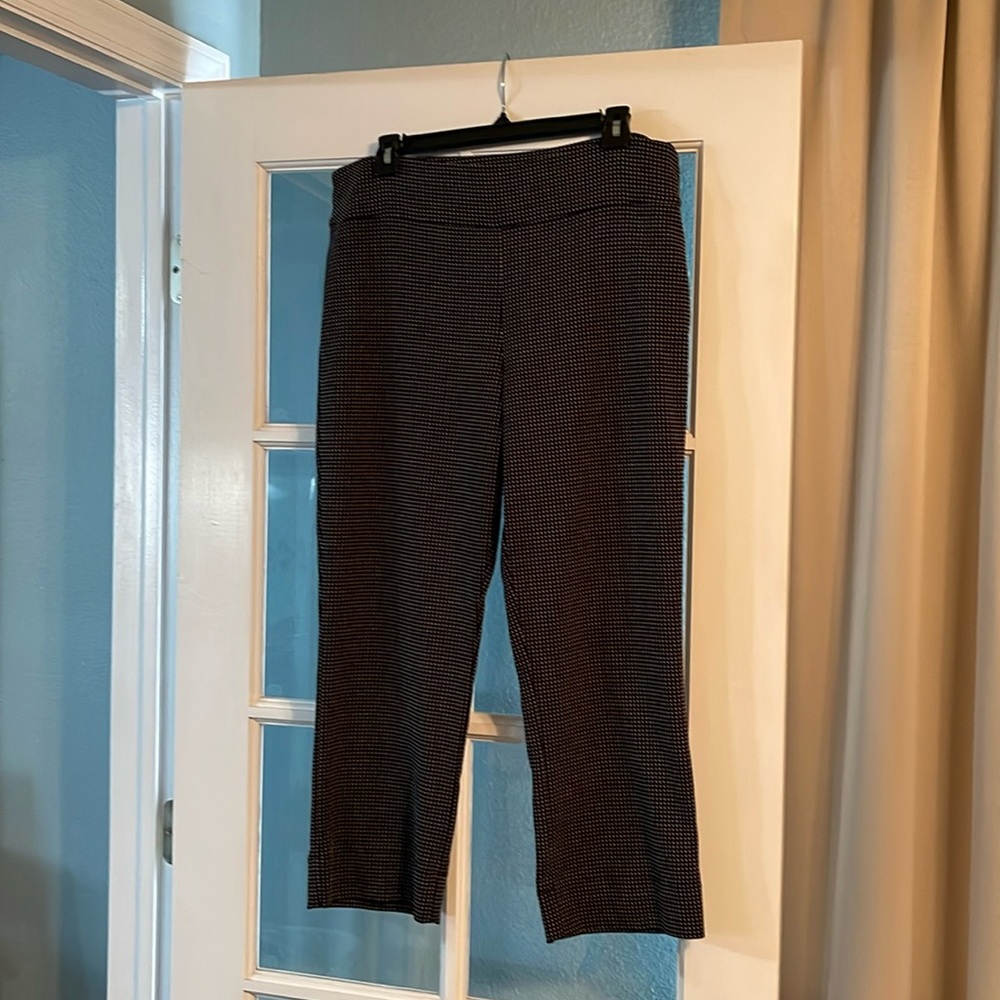 Women’s INC black and white cropped pants - size 12